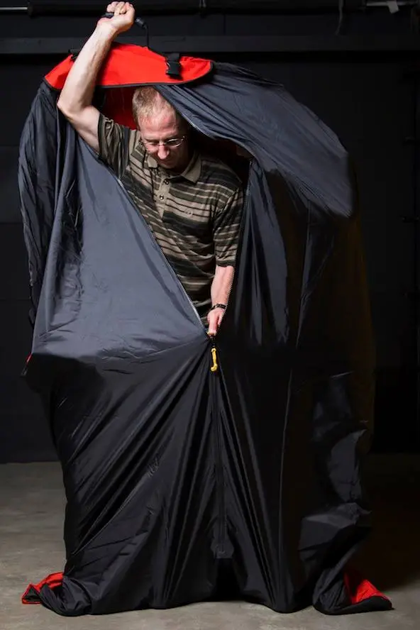 Steve Anderson gets into the Tornado Shield