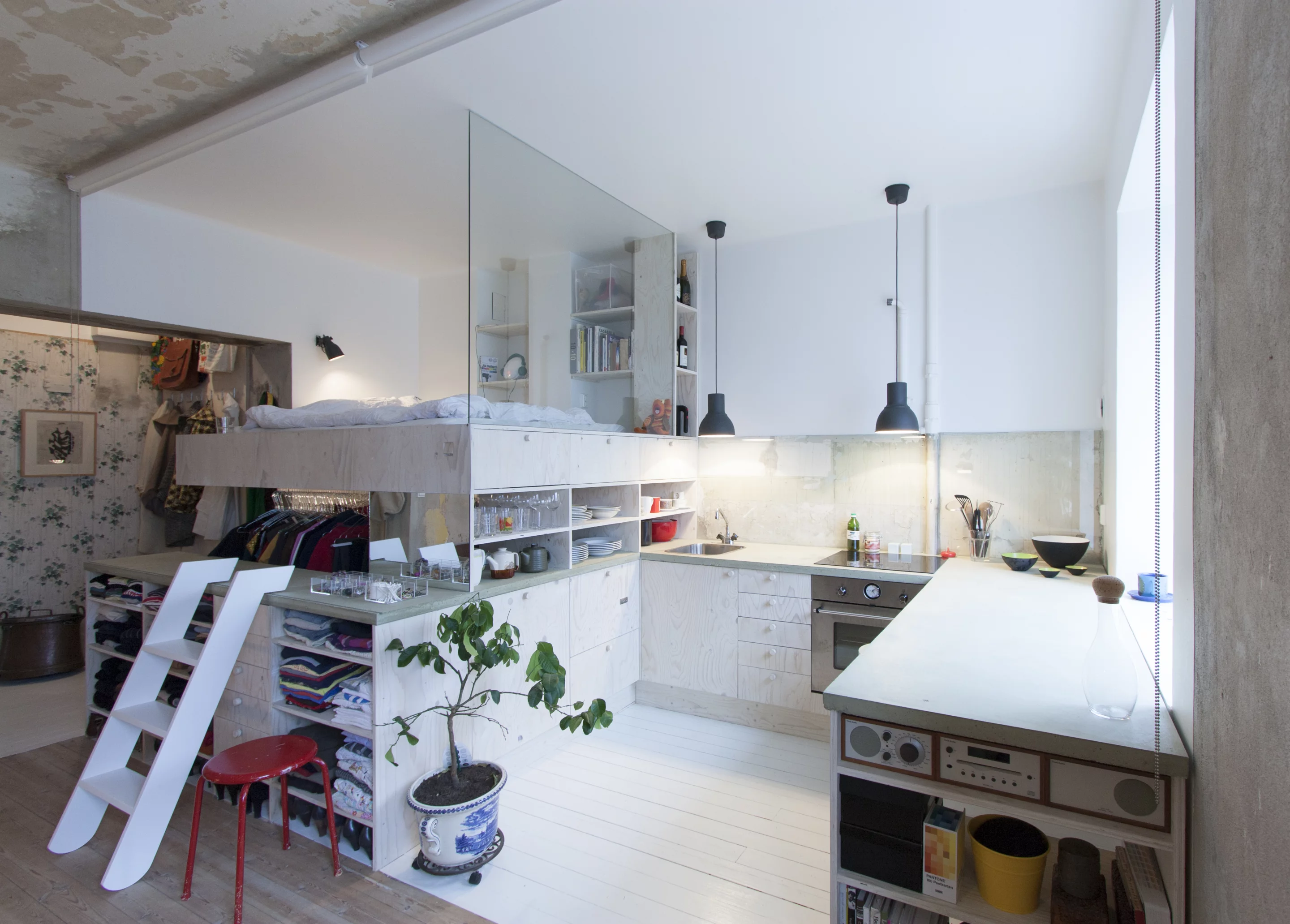 Karin Matz successfully converted the space into a light-filled compact home