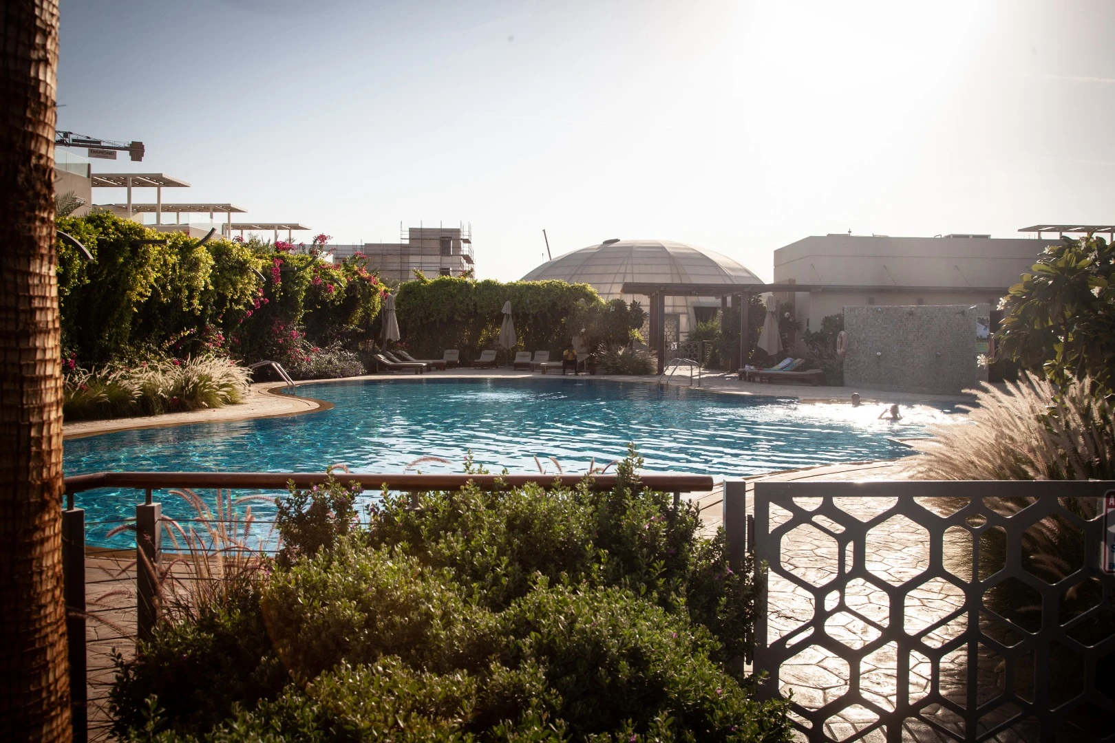 Outdoor swimming area at the Dubai Sustainable City