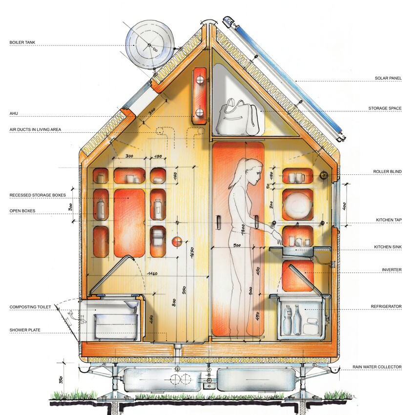 Utilities area cross section (Image: Renzo Piano Building Workshop)