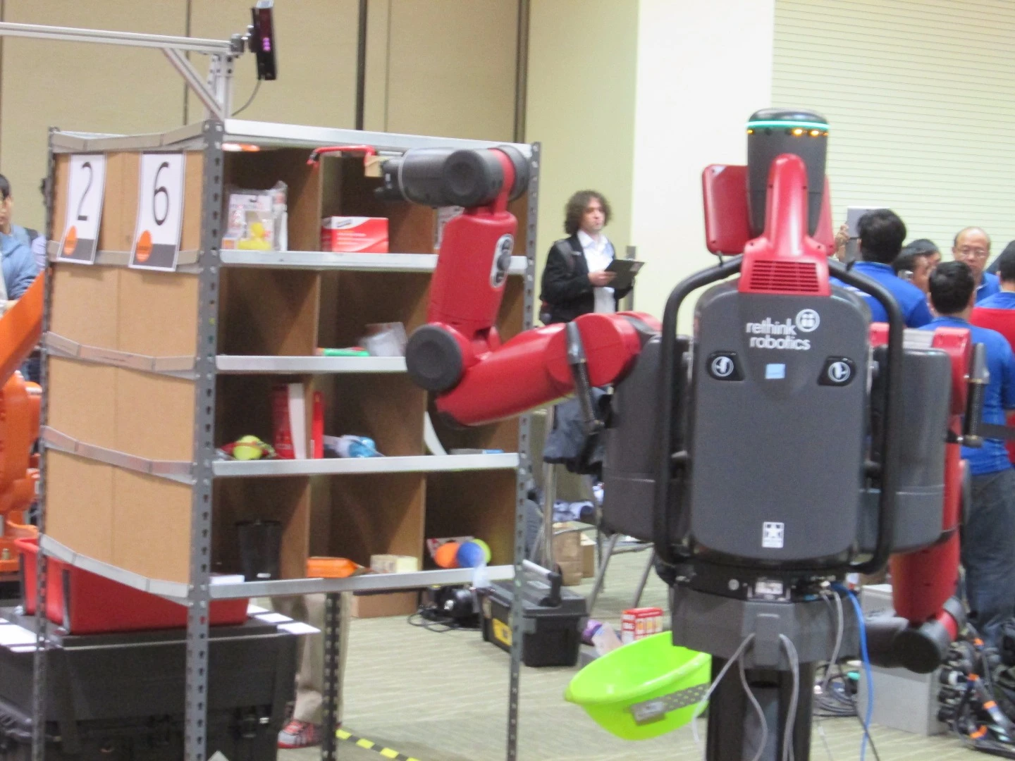 A Baxter robot at the Amazon Picking Challenge