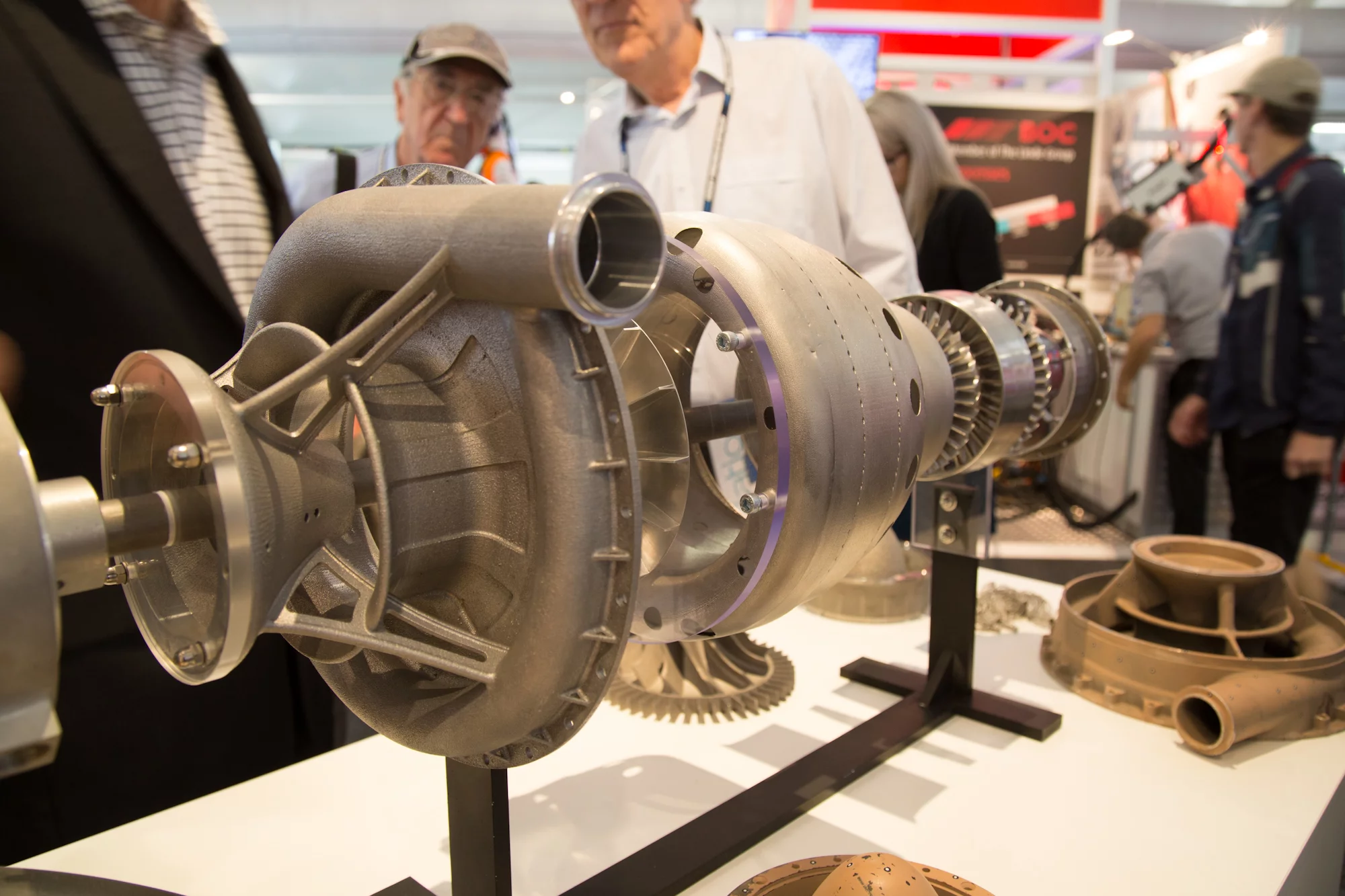 The world's first 3D-printed jet engine makes its debut (Photo: Noel McKeegan/Gizmag.com)