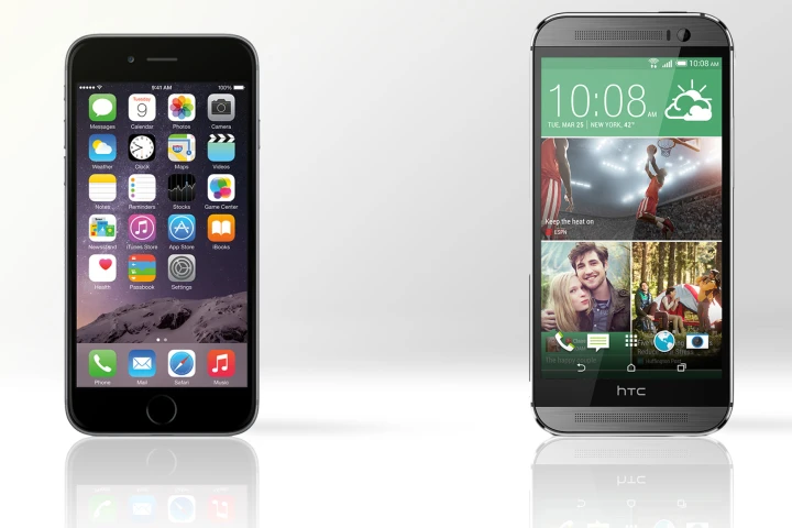 Gizmag compares the features and specs of the iPhone 6 and HTC One (M8)