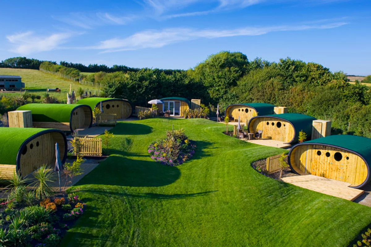 Atlantic Surf Pods offers guests a quiet spot to enjoy an off-the-grid glamping experience