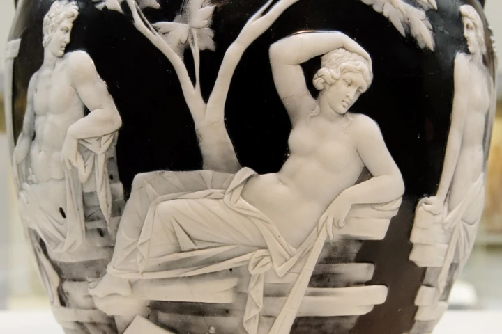 Reclining woman scene on the Portland Vase