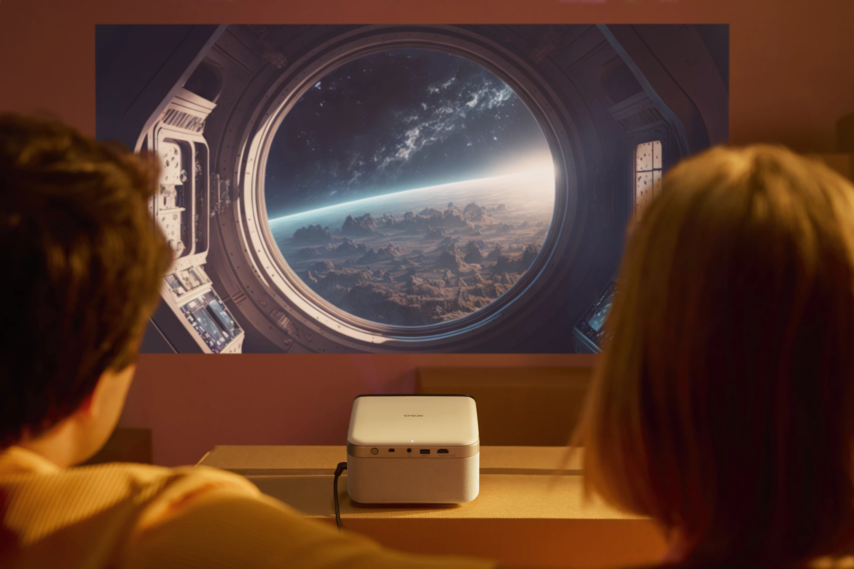 The EF-21 and EF-22 mini projectors throw Full HD visuals at up to 150 diagonal inches