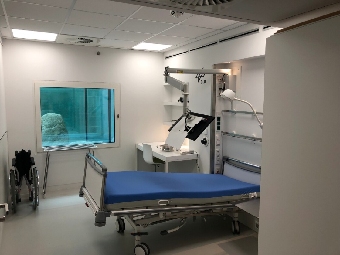 Participants in the extended bed-rest study will lie down with their heads at an angle of six degrees below horizontal, so that blood pools in their head