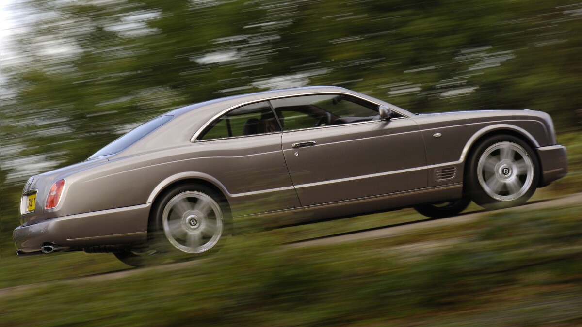 This Bentley Brooklands coupe sold for $450,000 at the 2008 Naples Winter Wine Festival for the benefit of the Naples Children & Education Foundation. The Bentley Brooklands was a coupe version of the Bentley Arnage produced from 2008 to 2011 in limited numbers with traditional coach-building techniques.