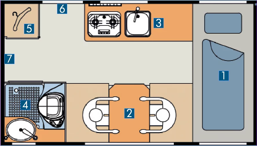 Bimobil EX 366 floor plan