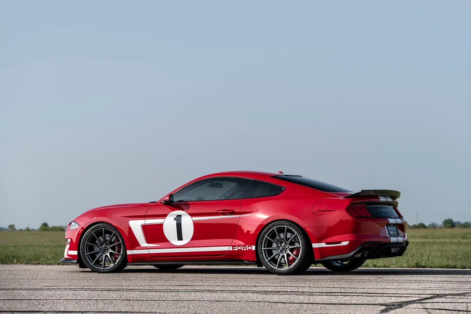 Hennessey Heritage Edition Mustang: side rear three quarter view