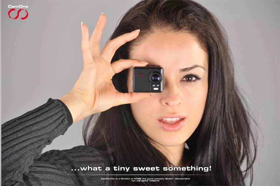 The CamOne is smaller and lighter than the GoPro