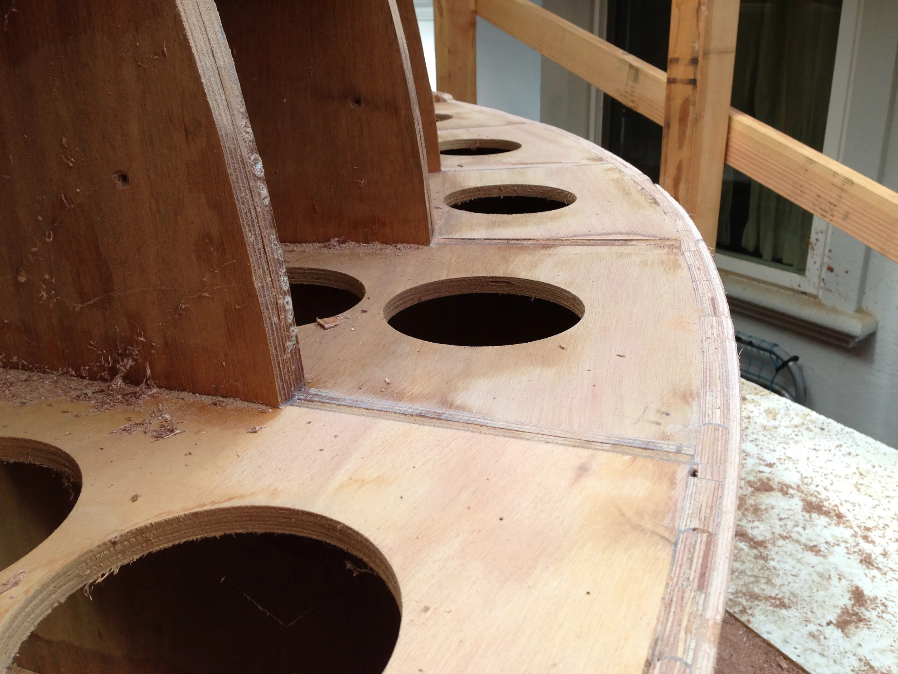 The Tsunamiball still very much a work-in-progress, so is in need of an interior (Photo: Chris Robinson)