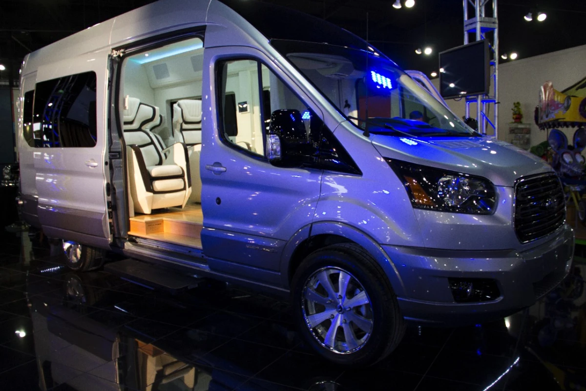 Ford has unveiled the Transit Skyliner Concept luxury van