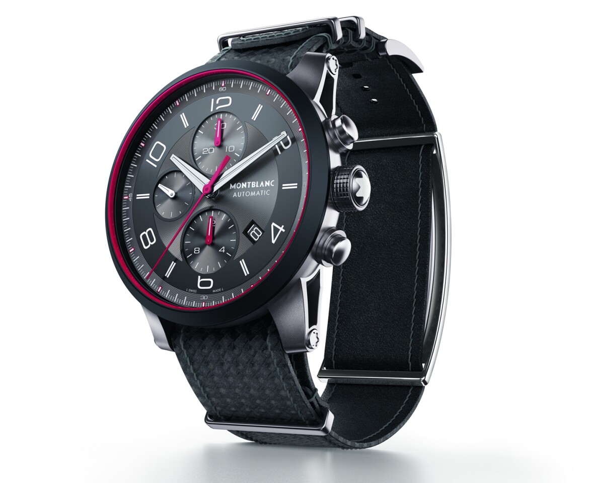 The e-Strap is designed to go with Montblanc's TimeWalker Urban Speed line