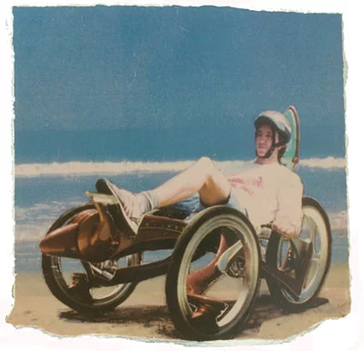 One of Sapir's earlier designs was a recumbent trike