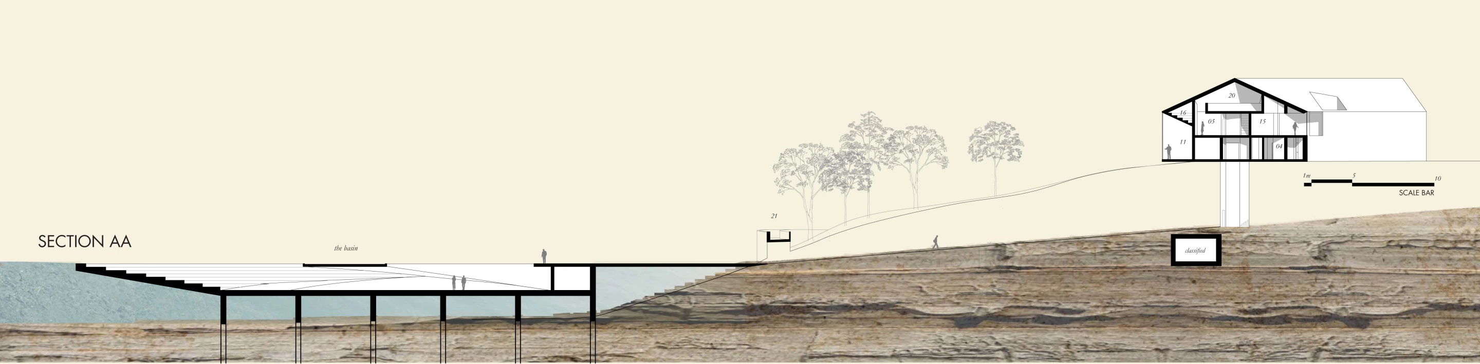 Architectural sketches of A House That Floods