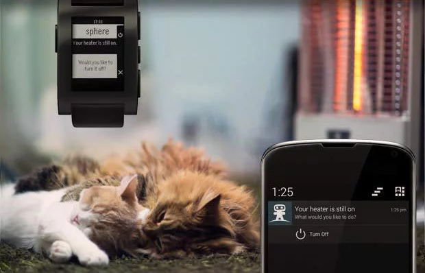 Lets you know if you've left the heater on and allows you to turn it off through your smartphone or watch (Photo: Ninja Blocks)