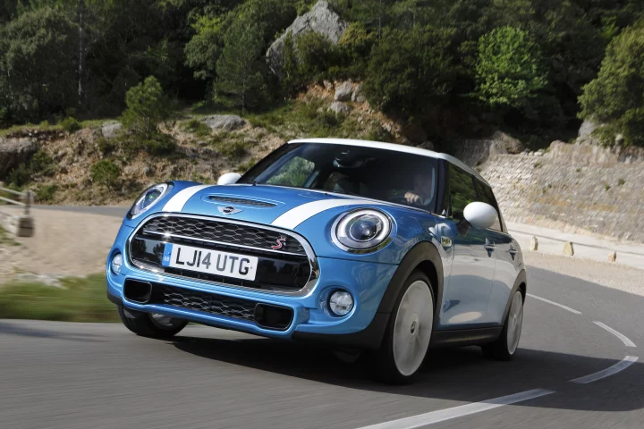 The new Mini 5-door has two proper rear doors, thanks to an extension of the wheelbase
