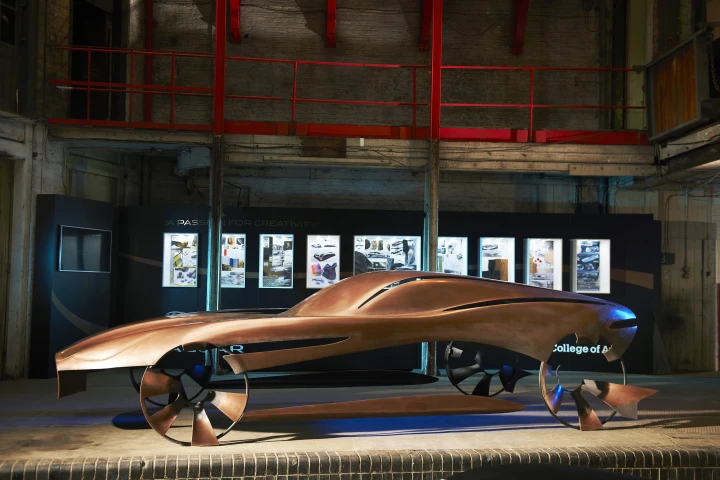 The new art installation expresses Jaguar's future design language