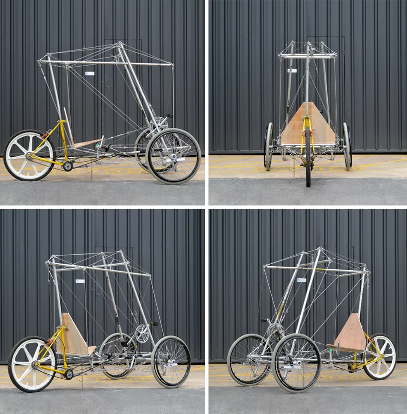The frame can be made with common household tools – the construction method requires no welding