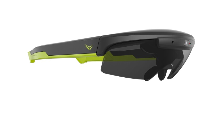 Everysight Raptor AR smart glasses are available in green, gray or blue
