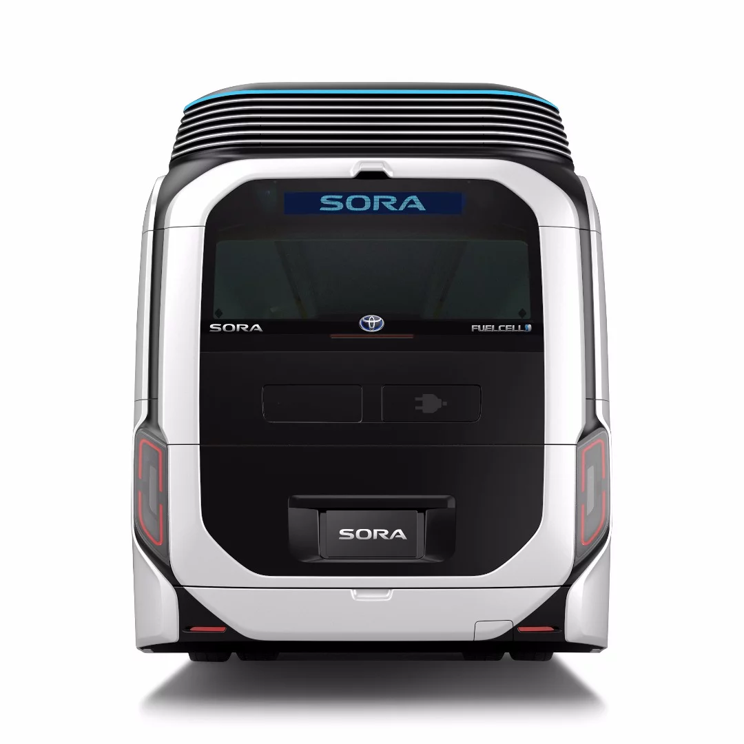 The Toyota Sora fuel cell bus concept will be on display in Tokyo at the upcoming auto show starting October 25