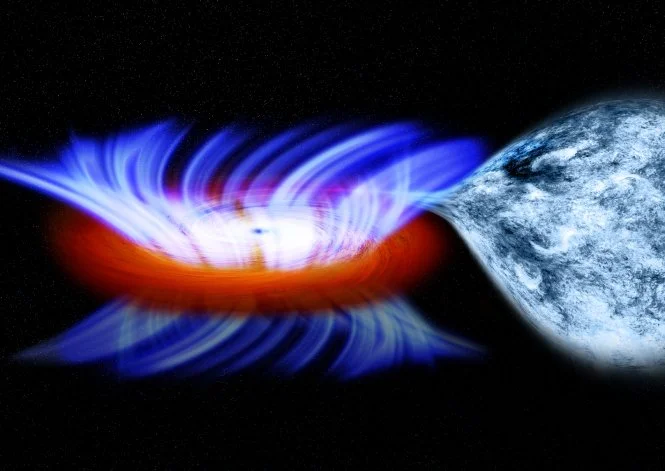 Artist's impression of stellar-mass black hole IGR J17091 (Image: NASA/CXC/M.Weiss)