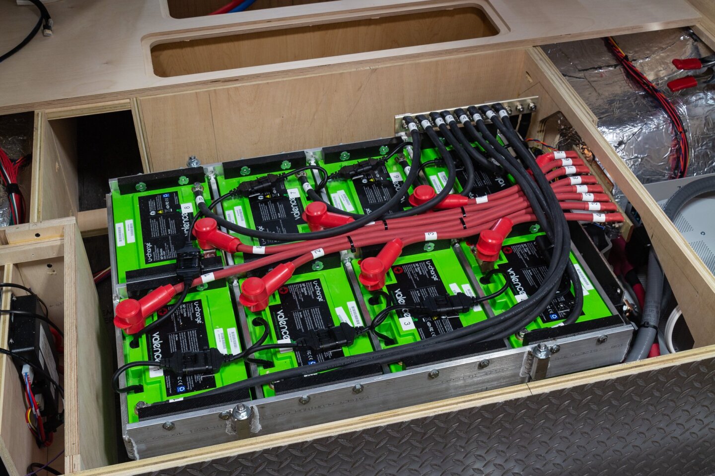 Eight batteries supply serious off-grid power