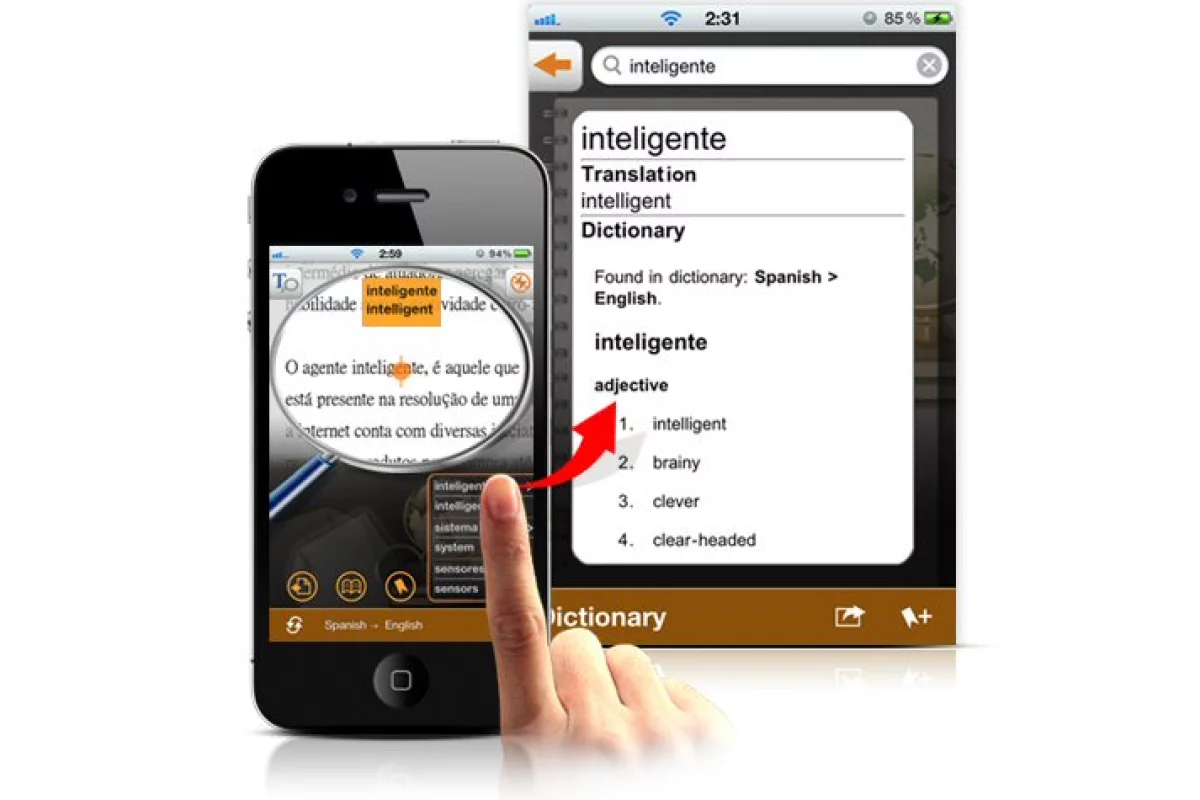 Penpower Technology has released an iPhone app which uses the device's camera and Google's translating prowess to offer instant word translation and definition