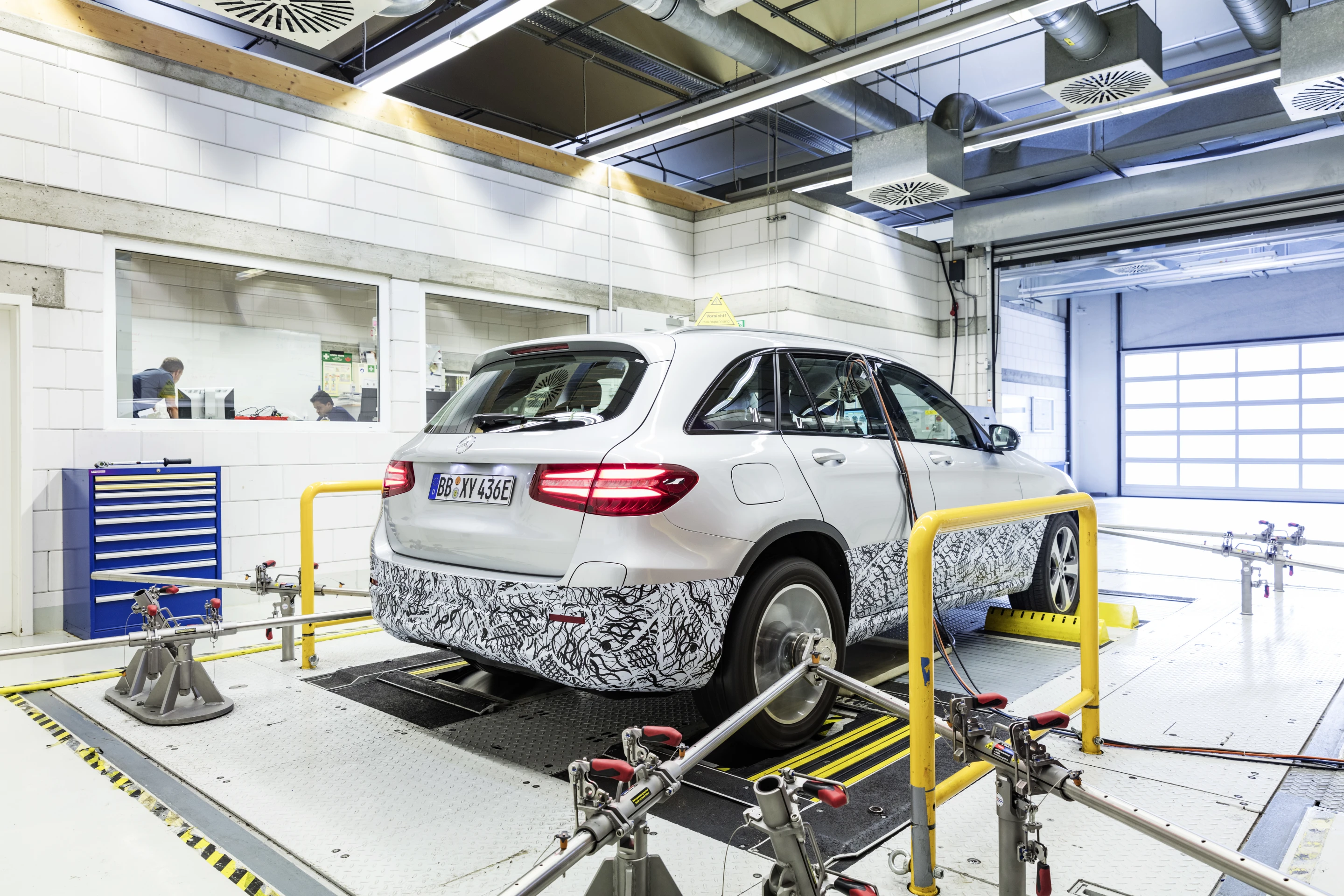 The Mercedes GLC F-Cell being put through its paces