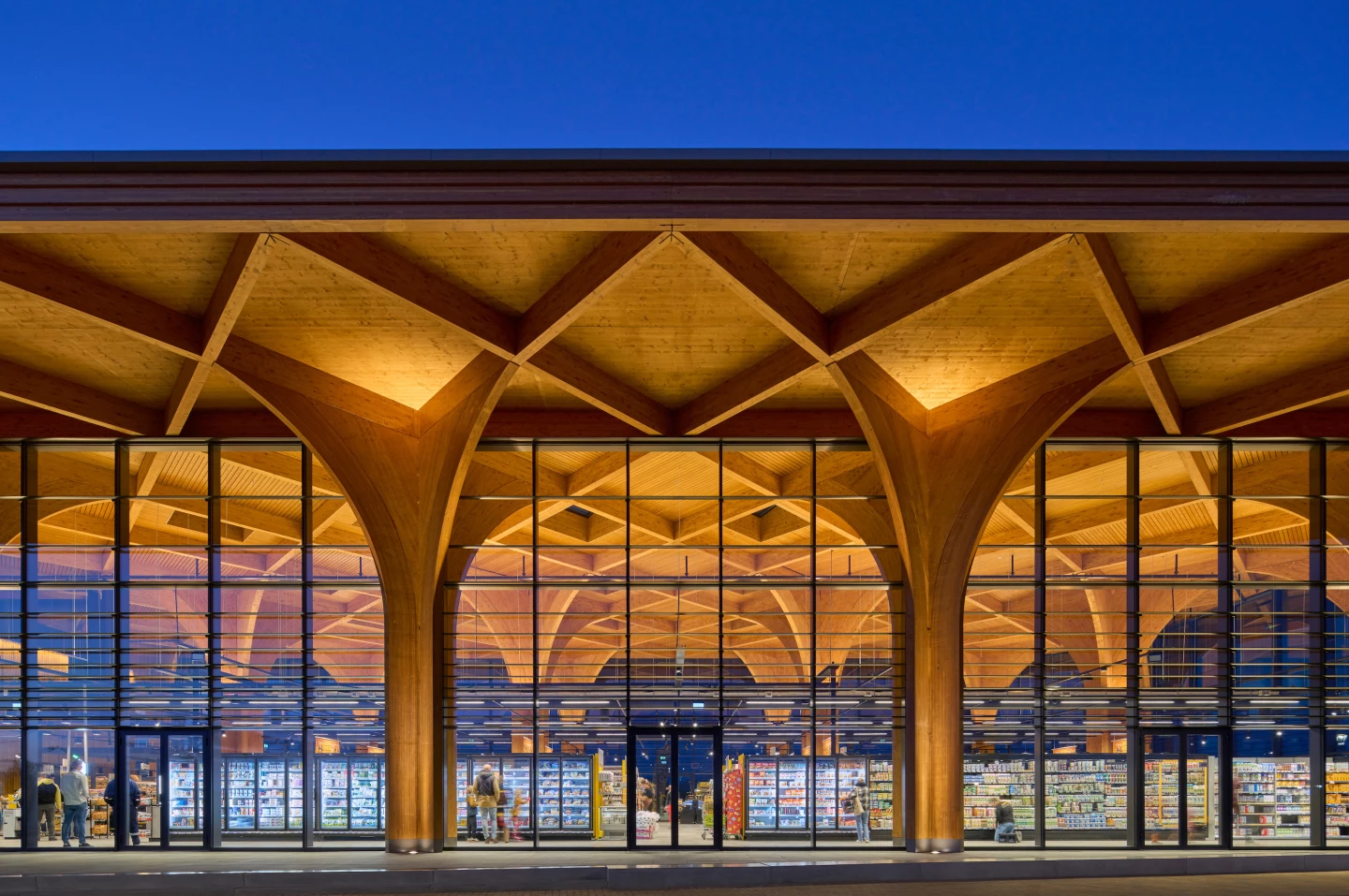 The SuperHub features a flexible interior layout that's designed to make it relatively easy to adapt the building into something else in the future, such as a community center or housing
