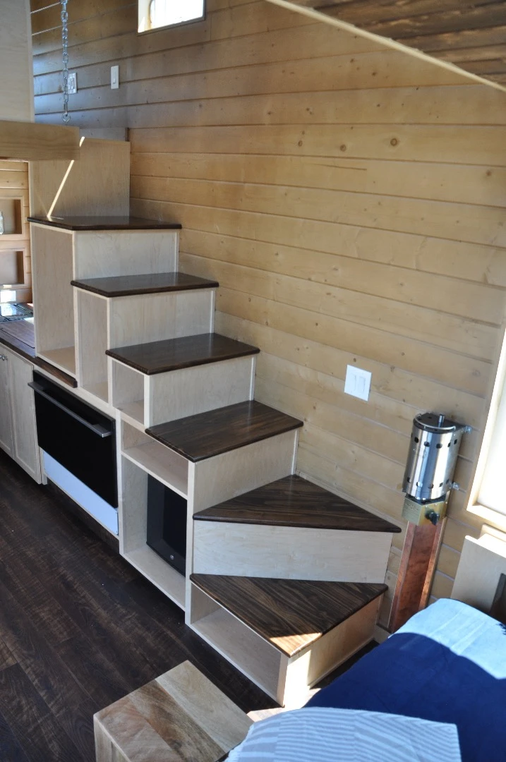 The Ibiza's storage-integrated staircase