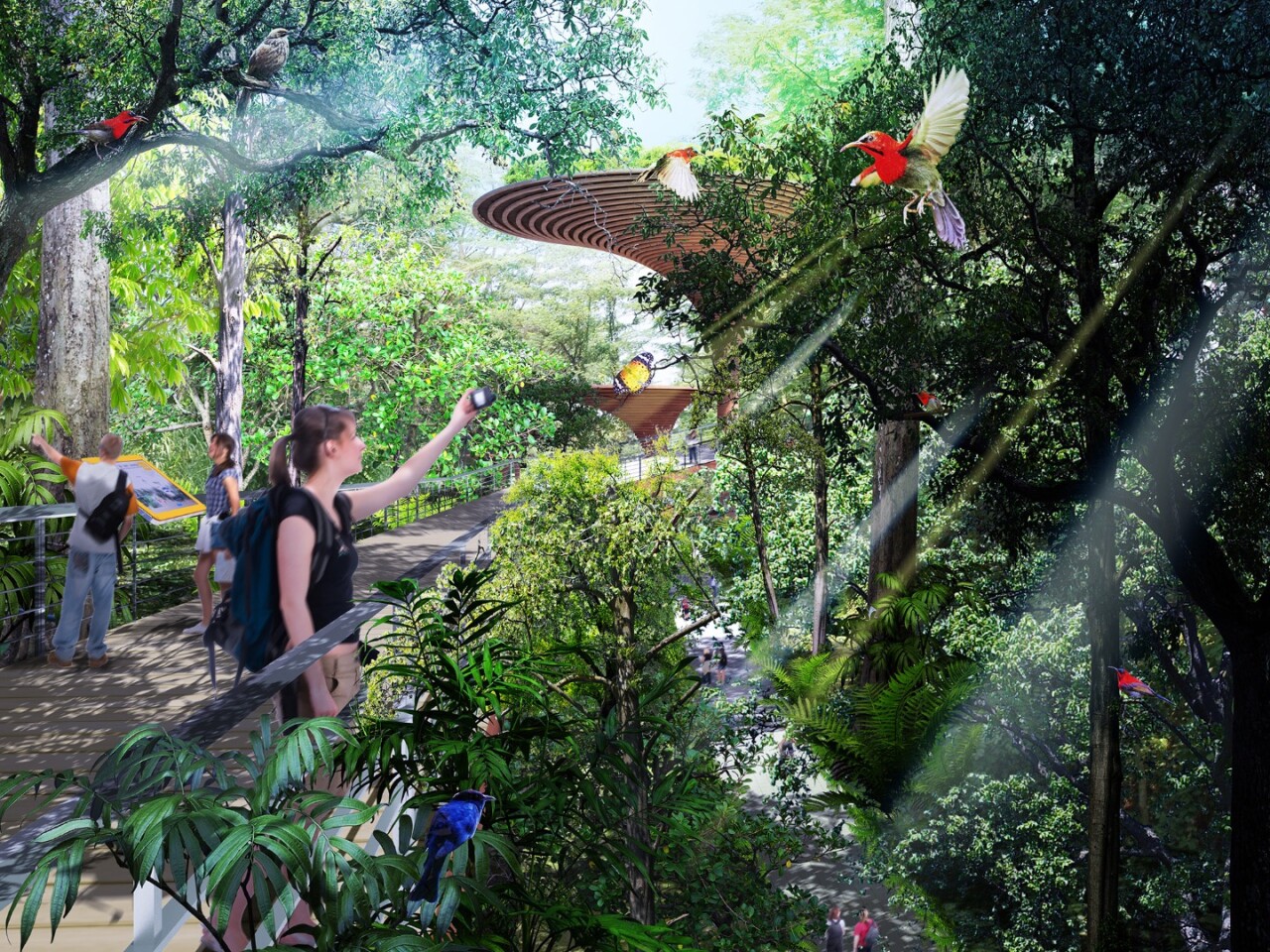 The new green corridor will promote outdoor activities including camping