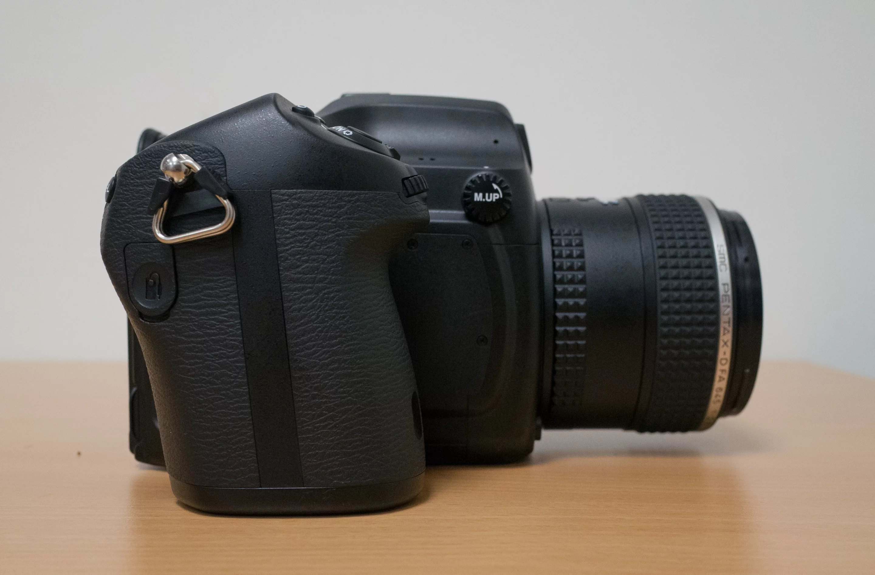 The deep hand grip on the Pentax 645Z means it's easier to hold than most medium-format cameras
