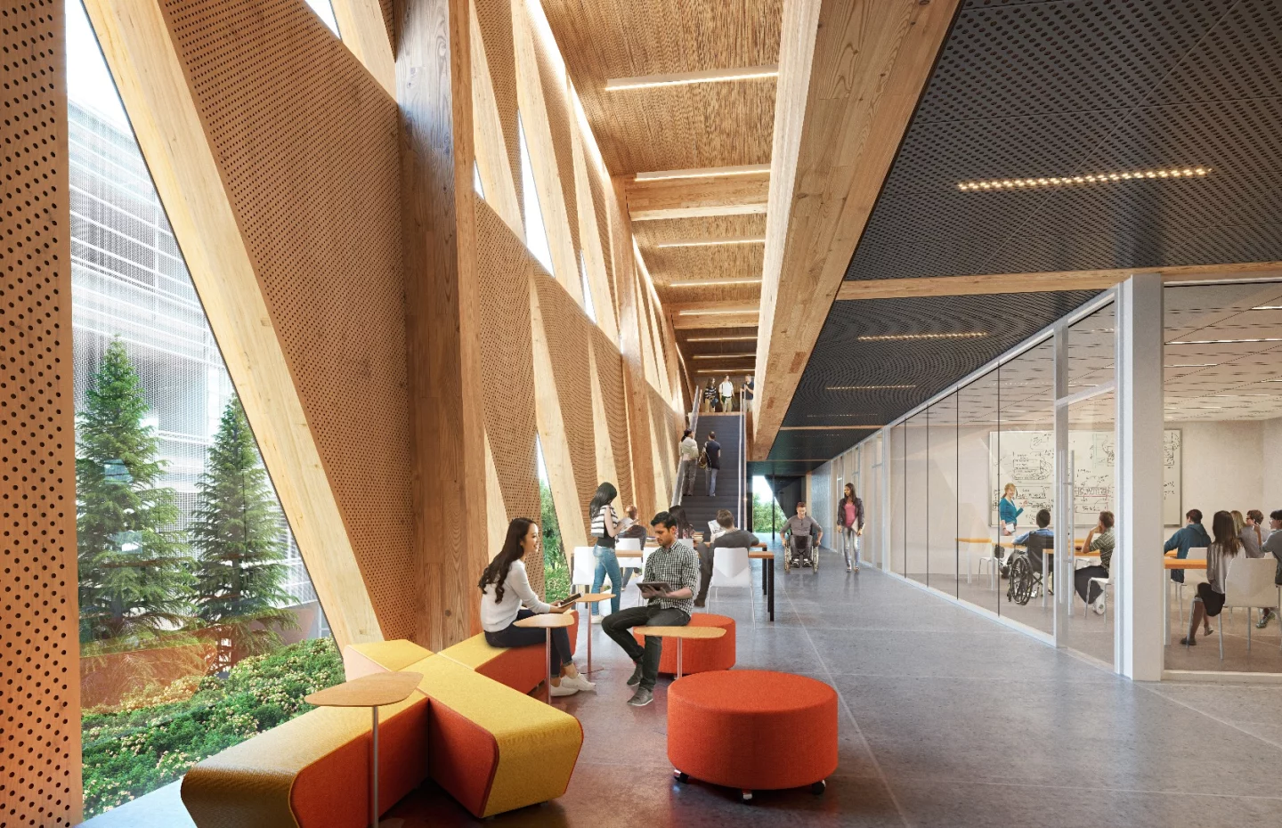 It's still early days yet but Perkins+Will is exploring the possibility of using timber for the construction