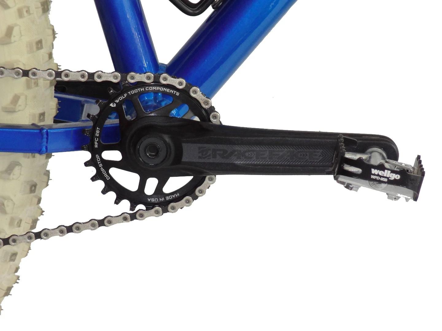 The Christini AWD features an SRAM 1 x 11 drivetrain