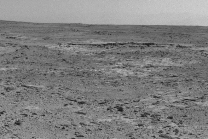 View of "Cooperstown" taken by Curiosity's navigational camera (Image: NASA/JPL-Caltech)