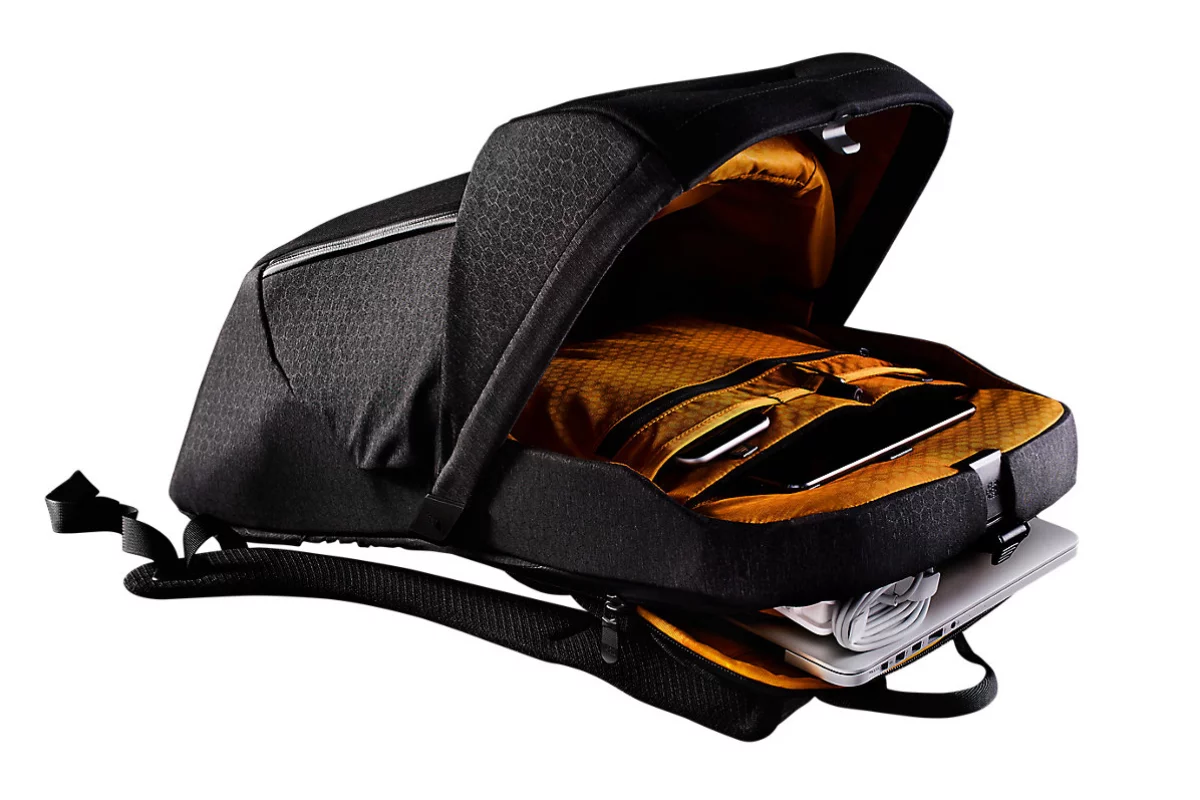 The Access Pack's main compartment pops open through a quick release latch
