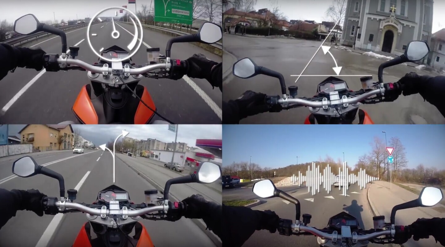 The Smart Turn System constantly monitors the motorcycle's trajectory, inclination, acceleration and vibrations via motion sensor technology