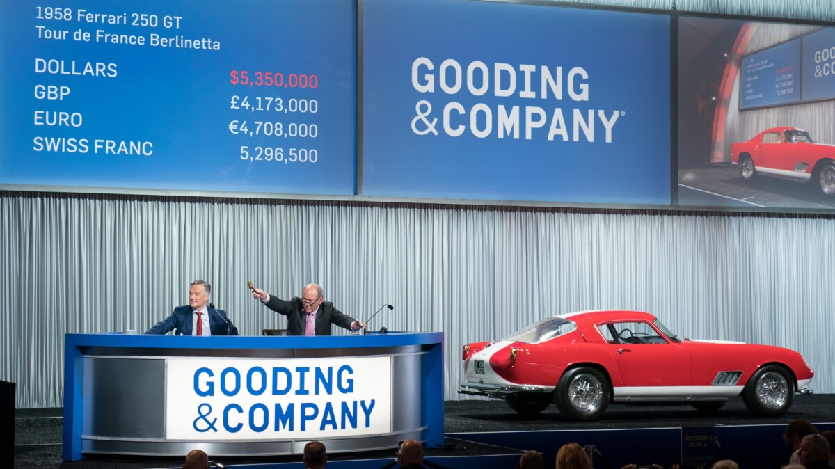 $5,890,000 | 1958 Ferrari 250 GT Tour de France Berlinetta | Auction Link: Gooding & Company