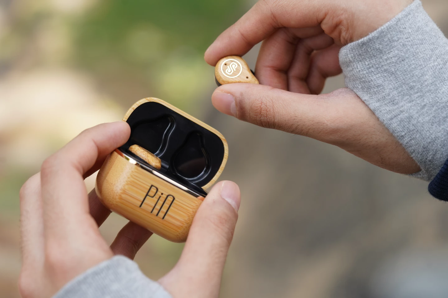 The ultra-light earbuds are designed for all-day wear
