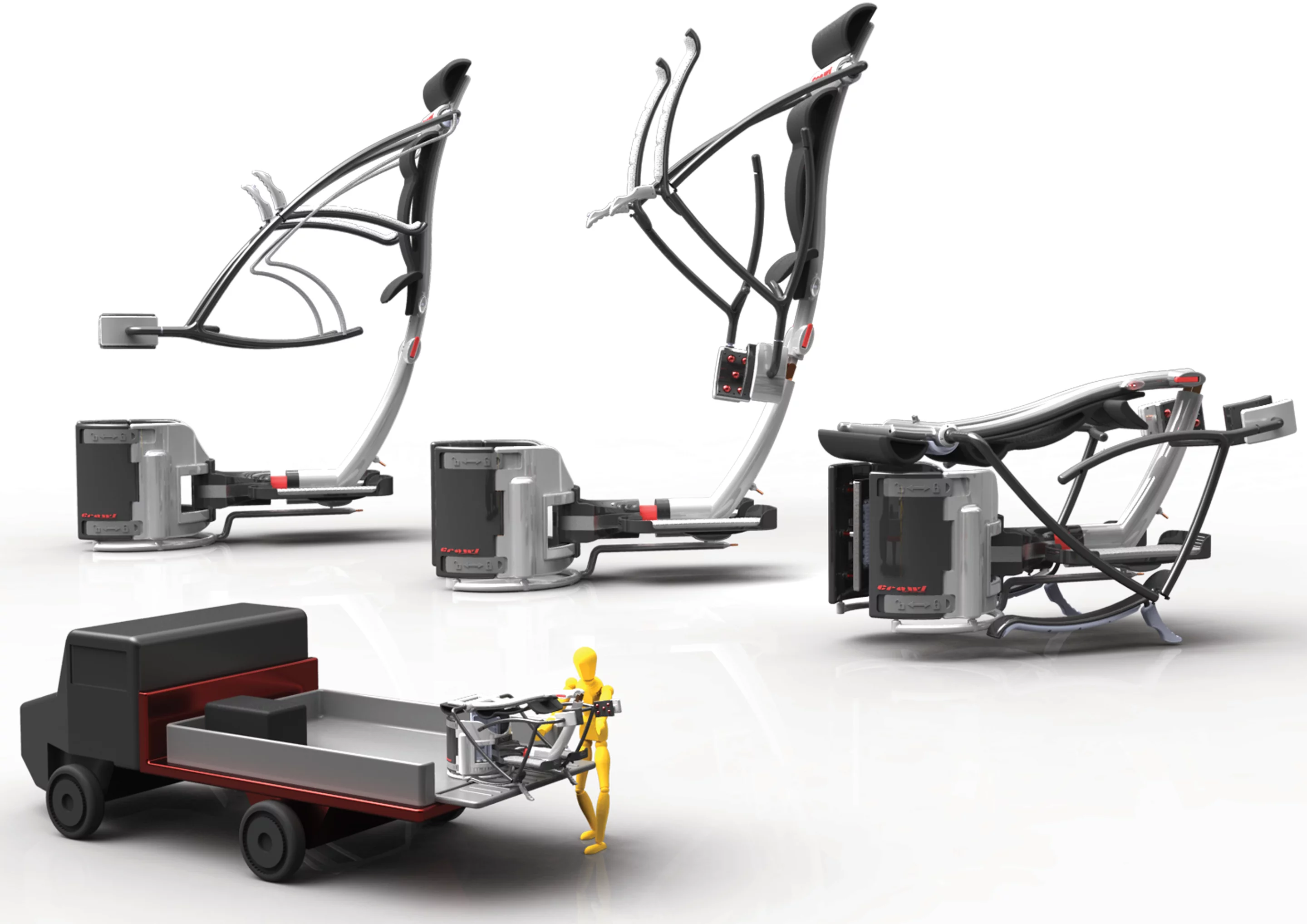 The Crawl fold up for transport