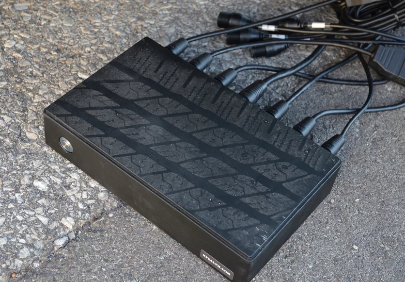 The new Stealth after bring run over by a pickup truck