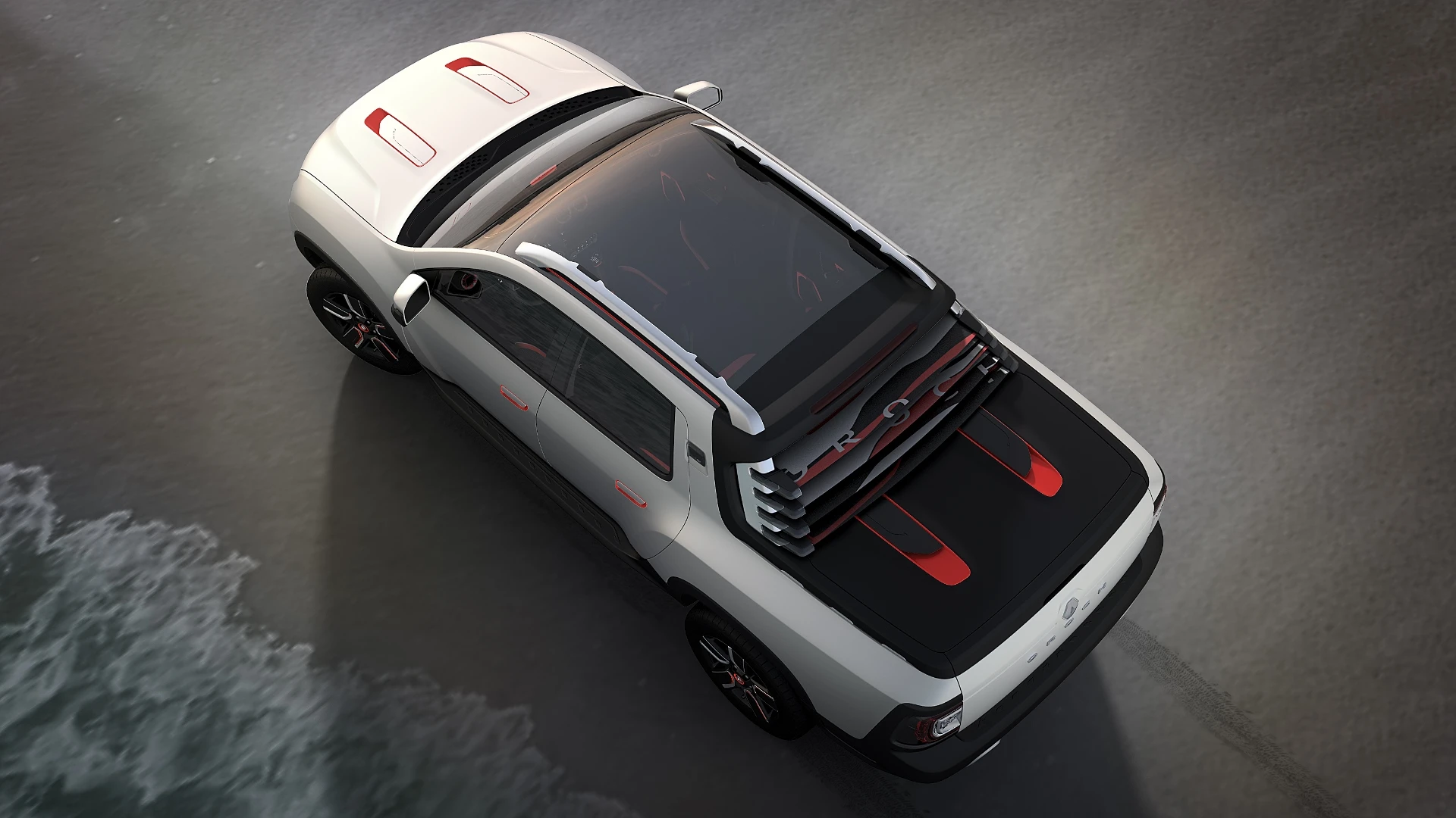 The Oroch design includes a glass roof