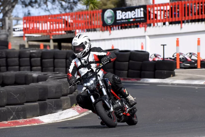 Benelli TnT125: wicked fun on a g-kart track