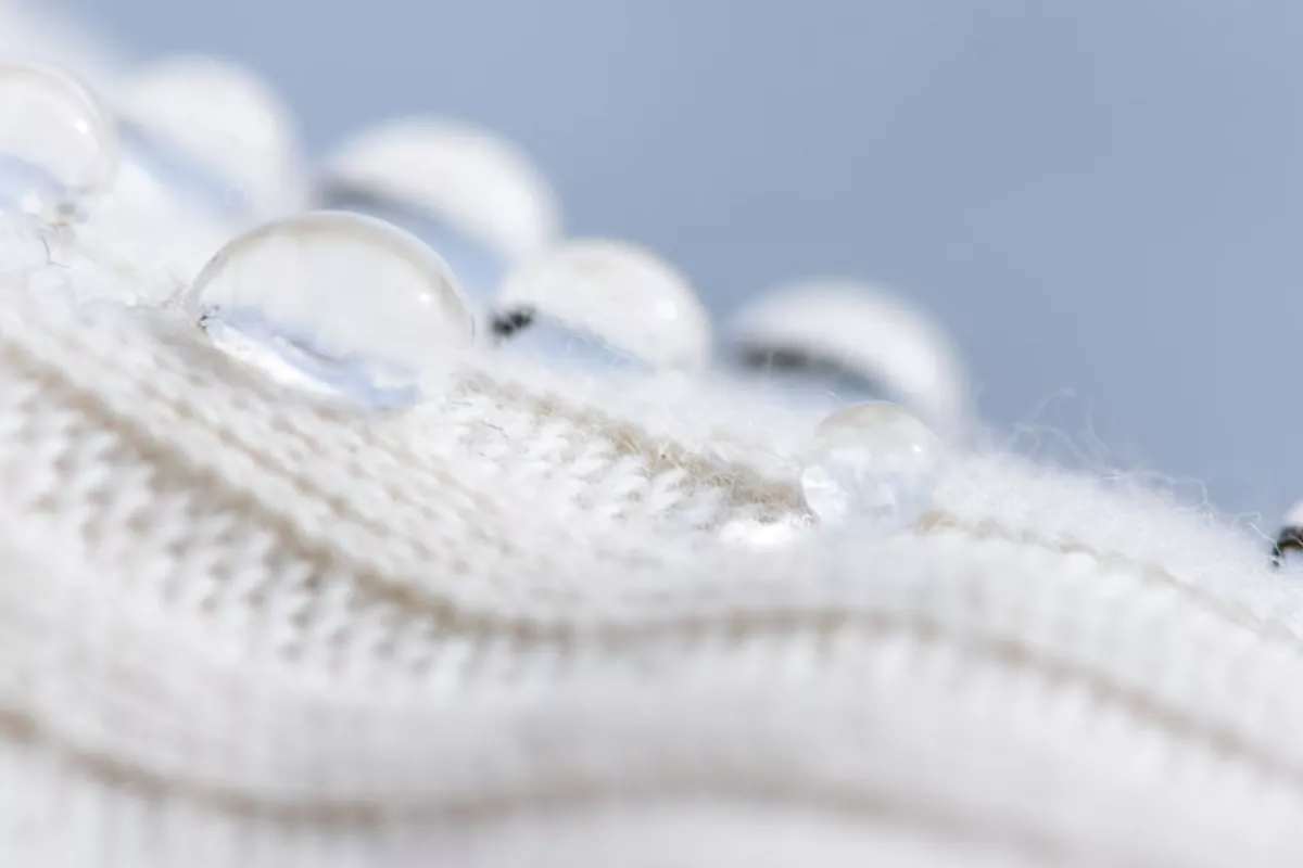 The coating has been tested on organic fabrics such as viscose, tencel, cotton and hemp