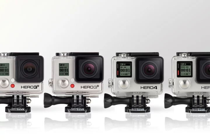 Gizmag compares the specifications and features of the GoPro Hero3+ and Hero4 actioncams