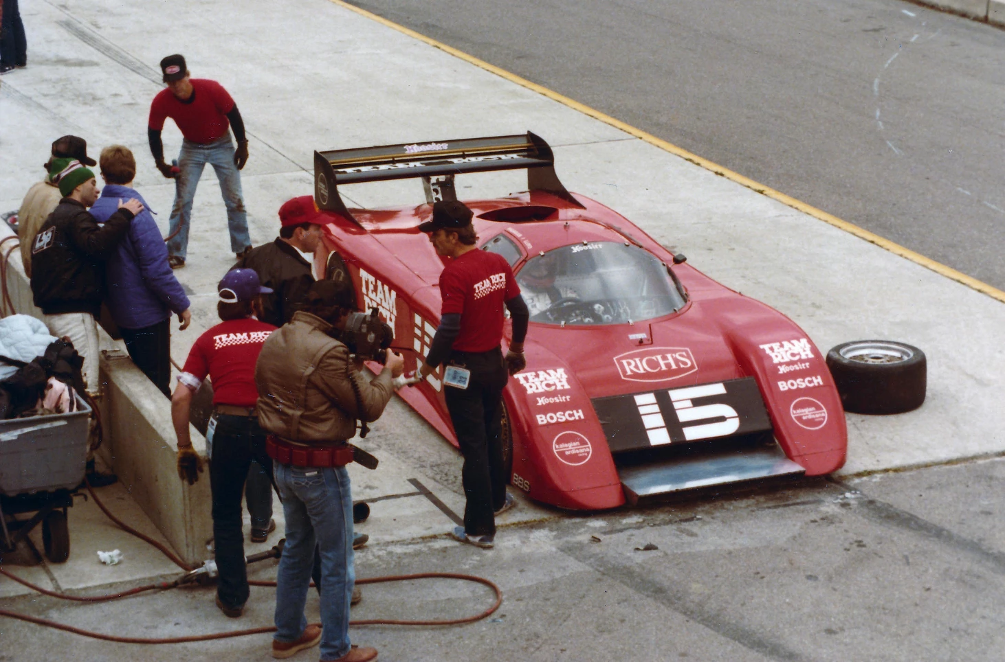 Although March's sports prototypes were overwhelmed by Porsche 962s in Group C racing in Europe, in Chevrolet V8-engined form they were popular choices for the IMSA GTP series in the USA, winning the IMSA titles in 1983 and 1984. The March 84G Chevrolet is, arguably, the best of the Adrian Newey-designed March GTP Sports Prototypes of its era. Only seven 84G models were built. Adrian Newey went on to become the most successful racing car designer in Formula One history, and is currently the chief technical officer of the Red Bull Racing Formula One team.