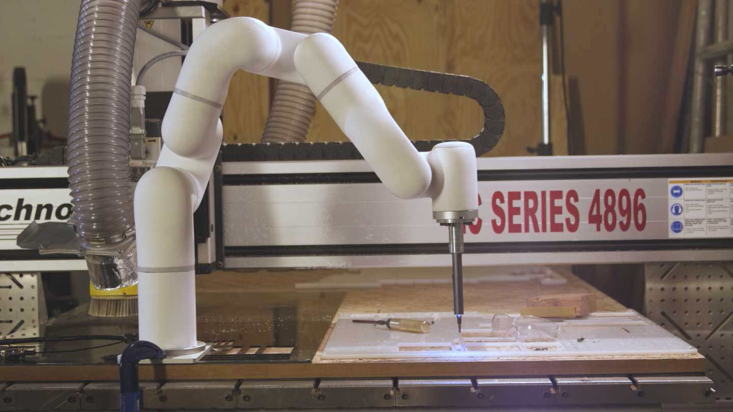 The xArm has a reach of 691 mm (27.2 in) and can repeat precise movements to within 0.1 mm
