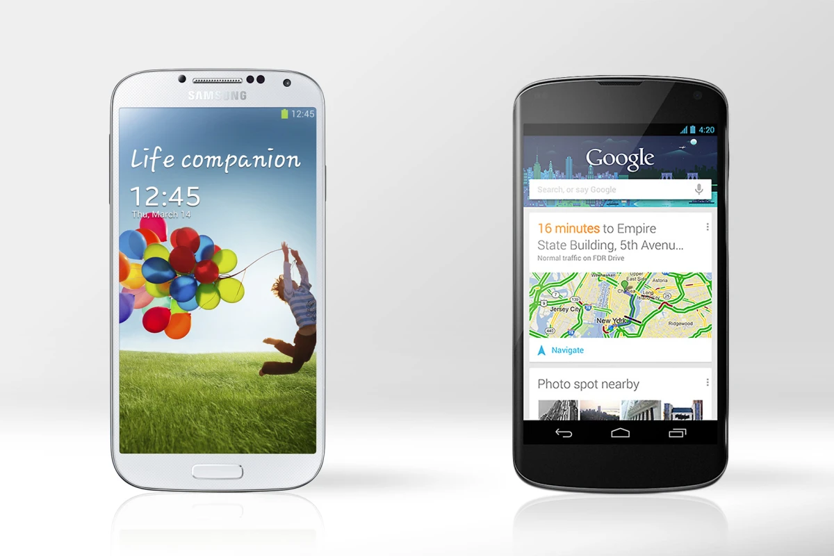 Gizmag compares the specs and features of the Samsung Galaxy S4 and LG Nexus 4